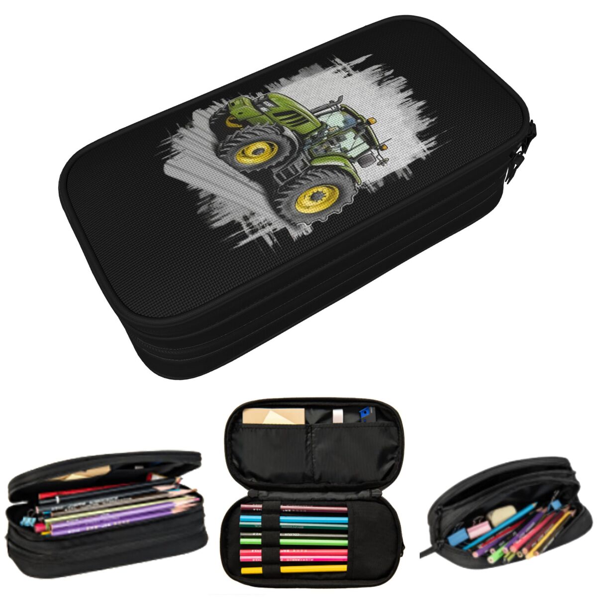 Agriculture Farming Cartoon - Estuche para lápices con dibujos de