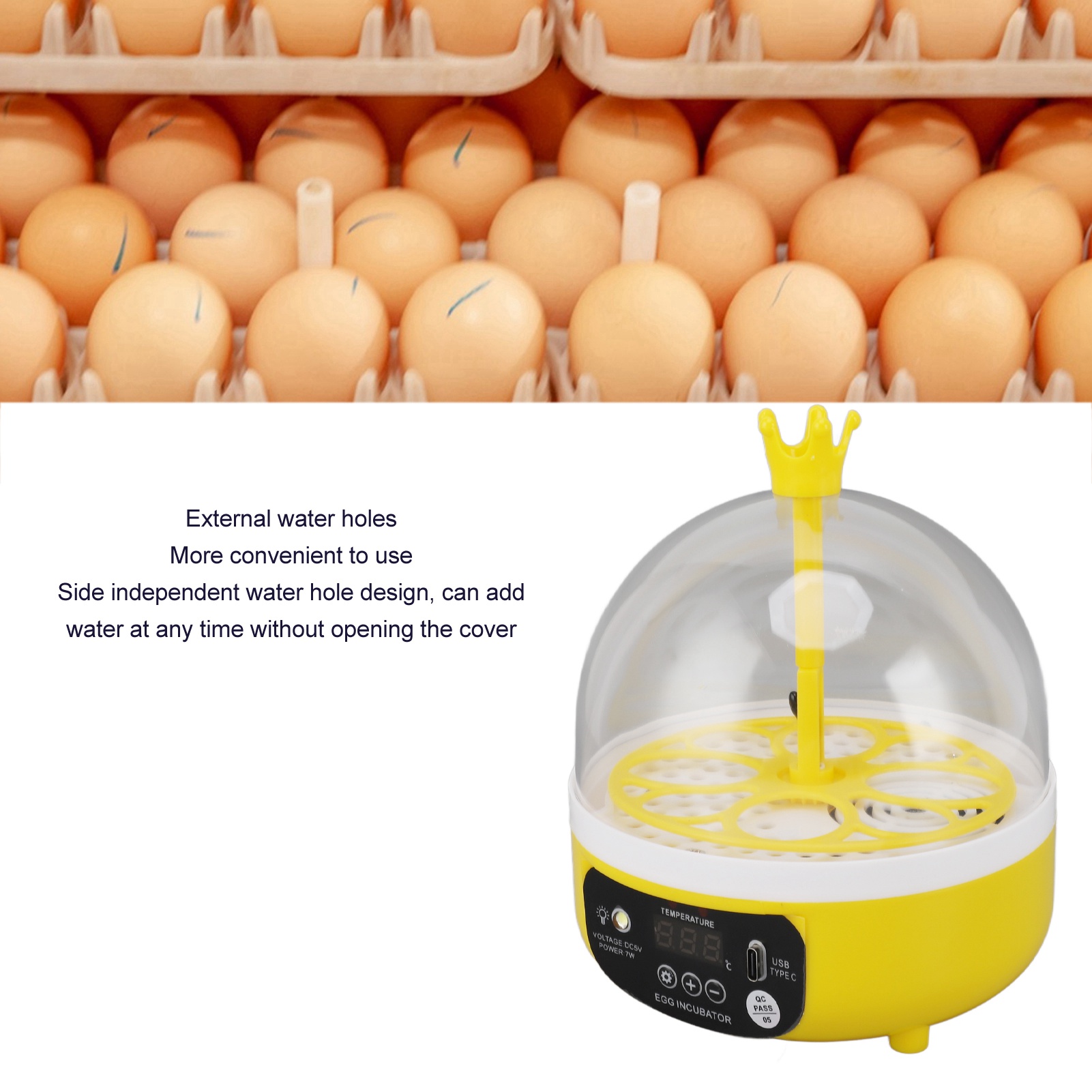Incubadora de huevos, Control  - Poultry Incubator reseña y precio