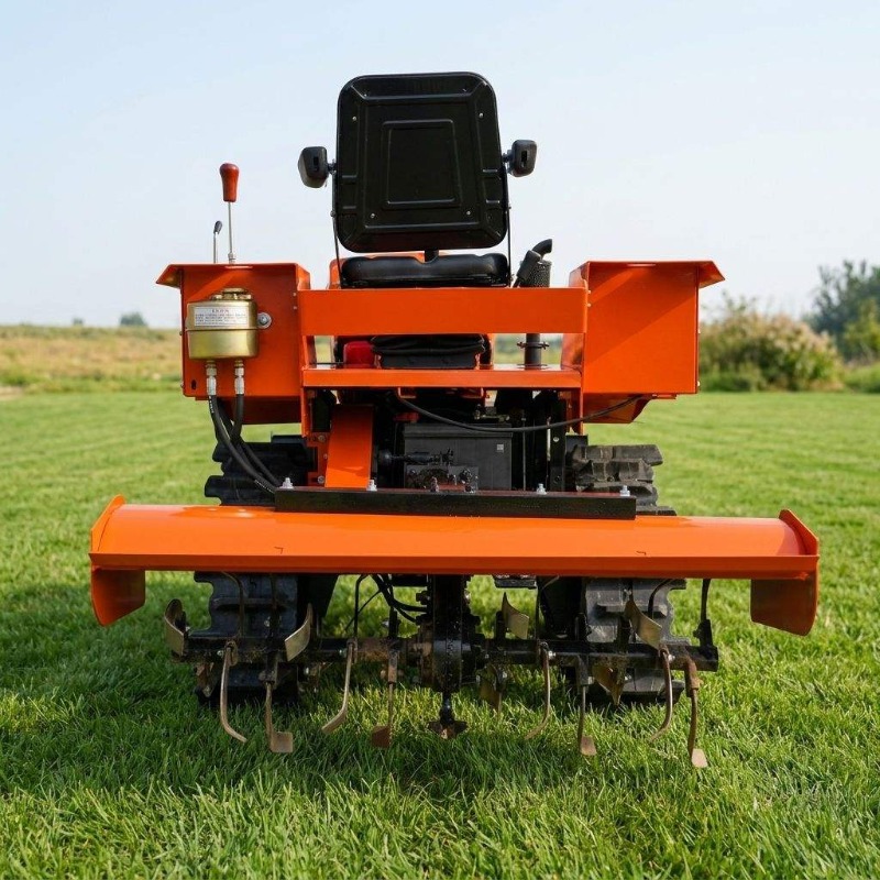 Tractor de orugas 4x4 con roto - Agriculture Farming Tractor reseña y precio