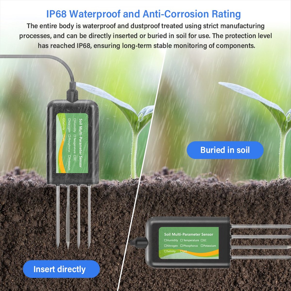 Sensor de Suelo 8 en 1 AA86, M - Precision Farming Smart Agriculture reseña y precio
