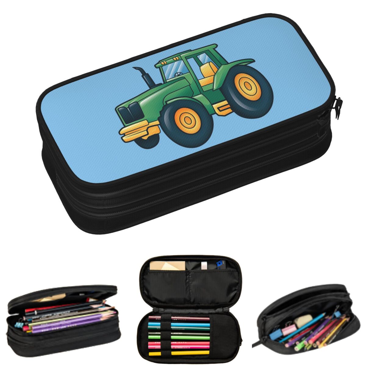 Estuches para lápices con dibu - Agriculture Farming Cartoon reseña y precio
